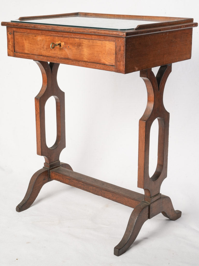 Late 19th-Century Italian Vitrine Side Table - 30¾" x 23¾"