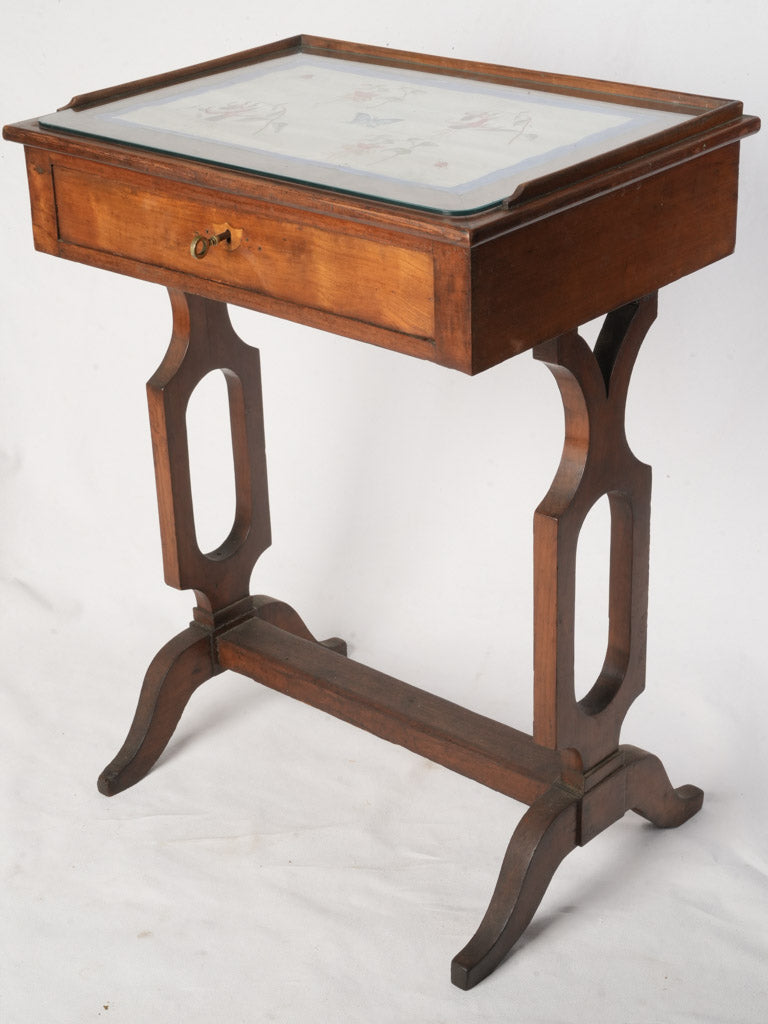 Late 19th-Century Italian Vitrine Side Table - 30¾" x 23¾"