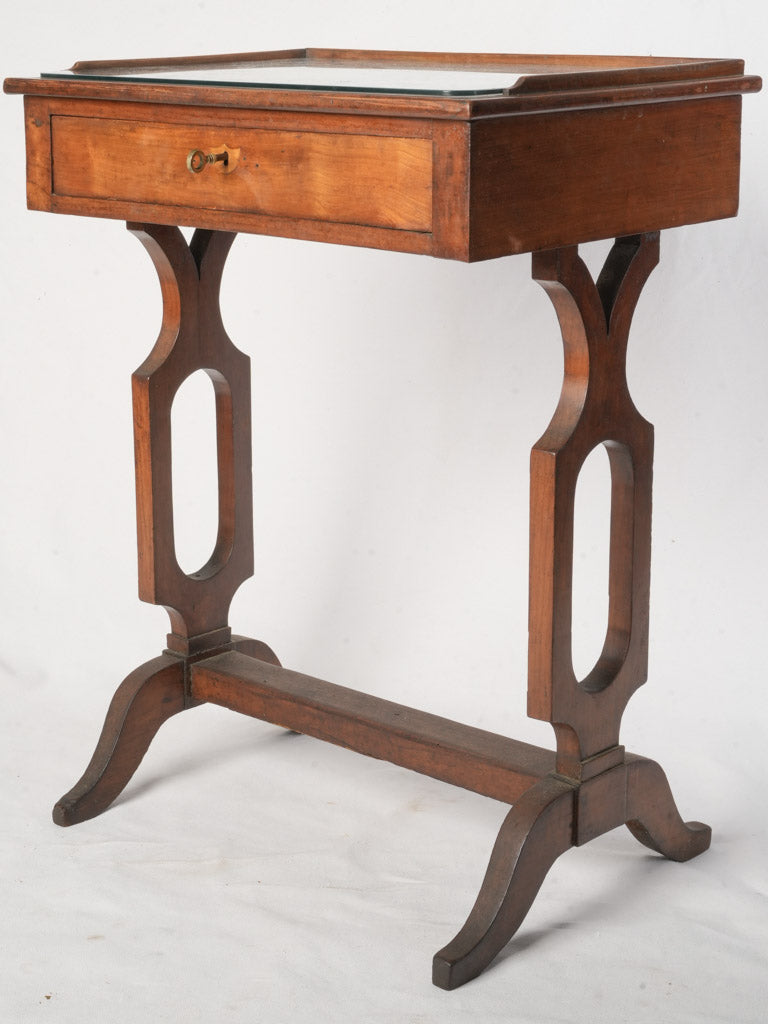 Late 19th-Century Italian Vitrine Side Table - 30¾" x 23¾"