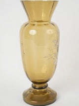 Honey-colored glass vase, historic origin