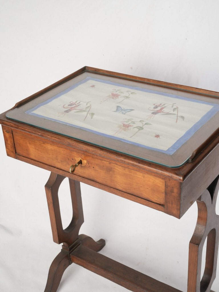 Late 19th-Century Italian Vitrine Side Table - 30¾" x 23¾"