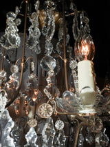 Vintage gilded 8-light French chandelier