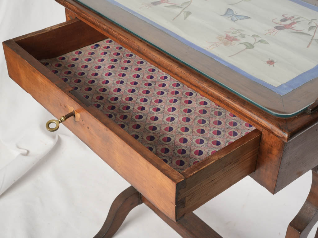 Late 19th-Century Italian Vitrine Side Table - 30¾" x 23¾"