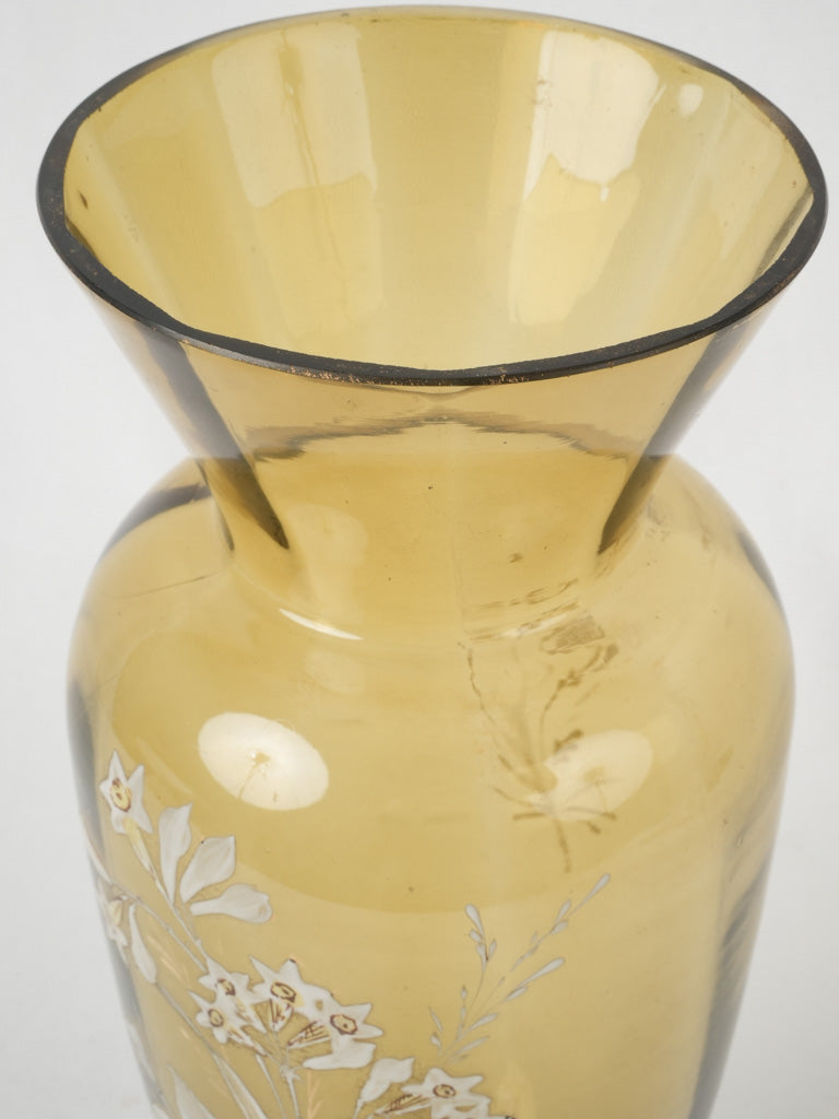 Classic hand-blown glass vase, France