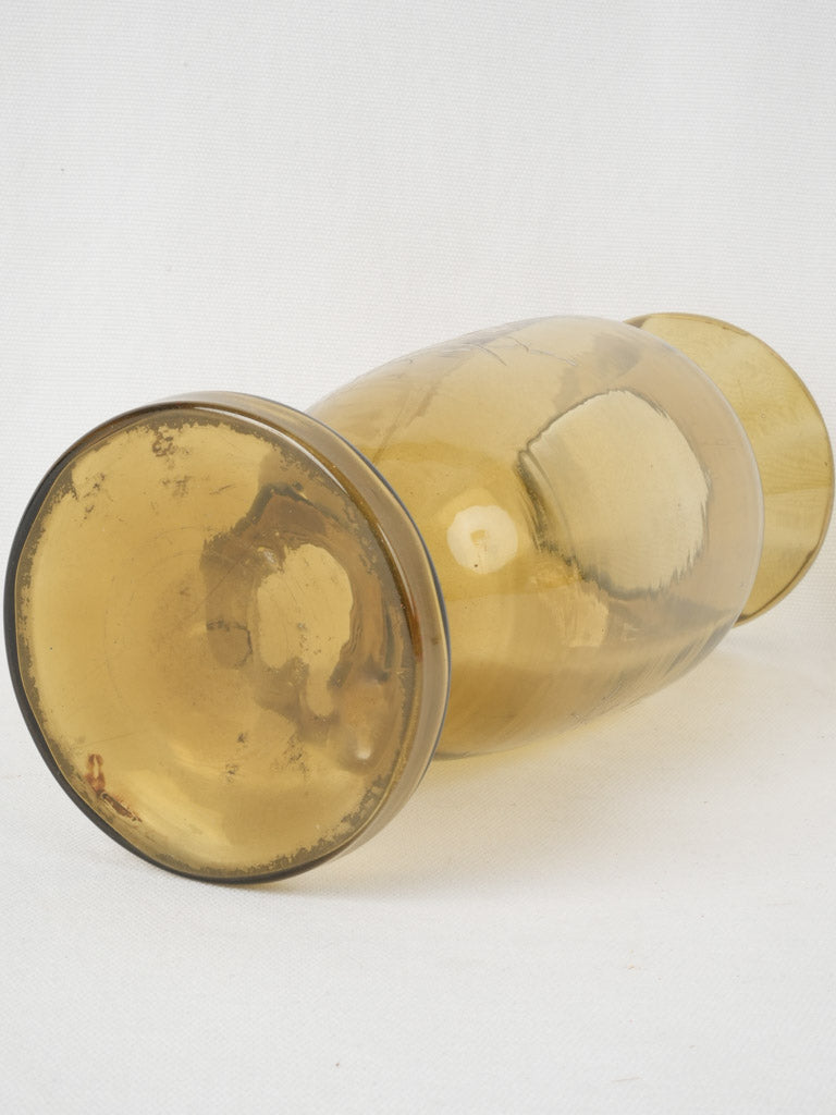 Elegant blown-glass vase with historic origin