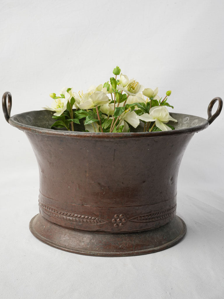 Antique French copper pot