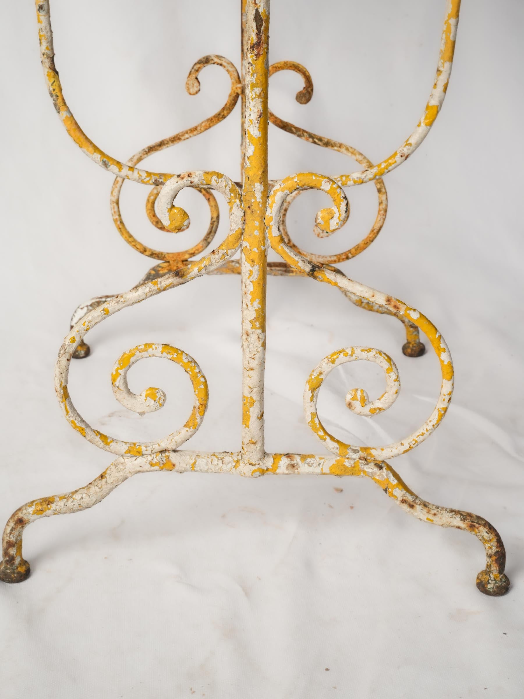 Authentic patina wrought iron table  