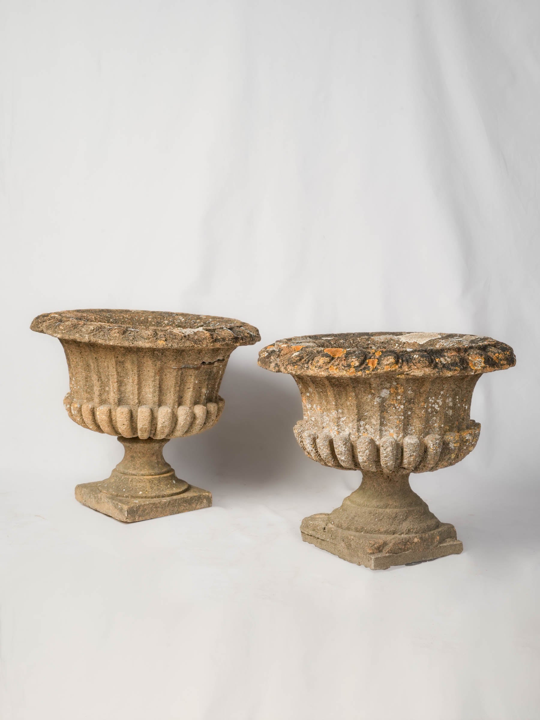 Antique Chambord Style Garden Urns  