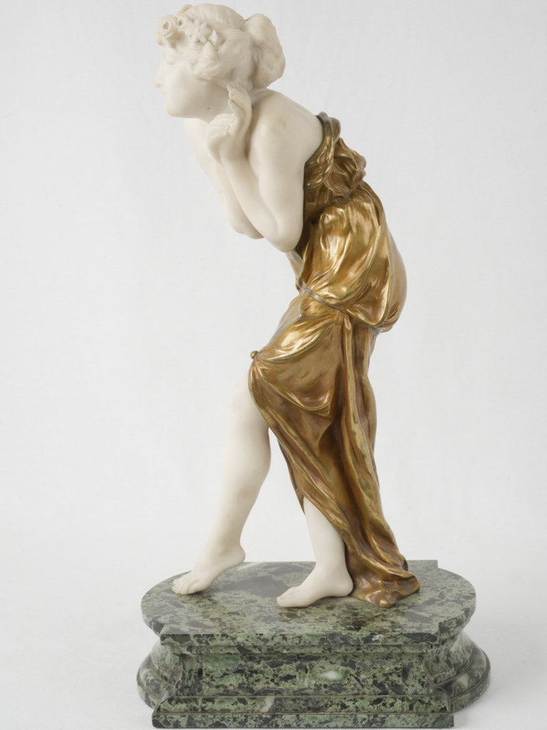 Artful captured emotion marble figure