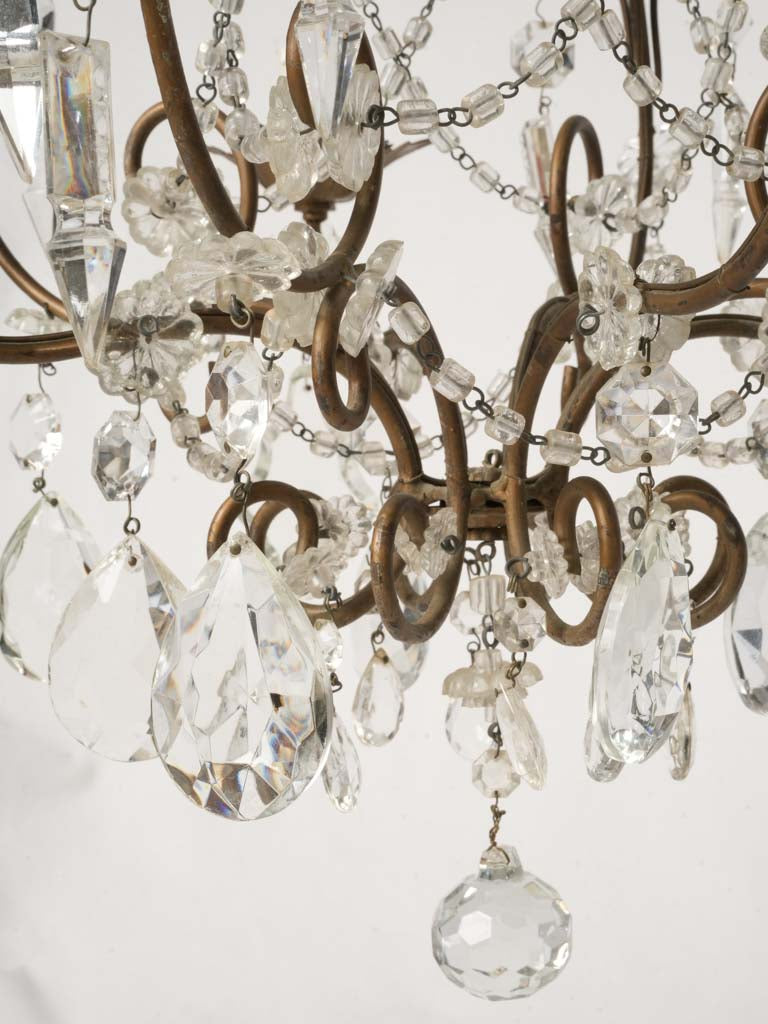 Pair of Handsome Small Mid-Century Italian Cage Chandeliers - 31½"