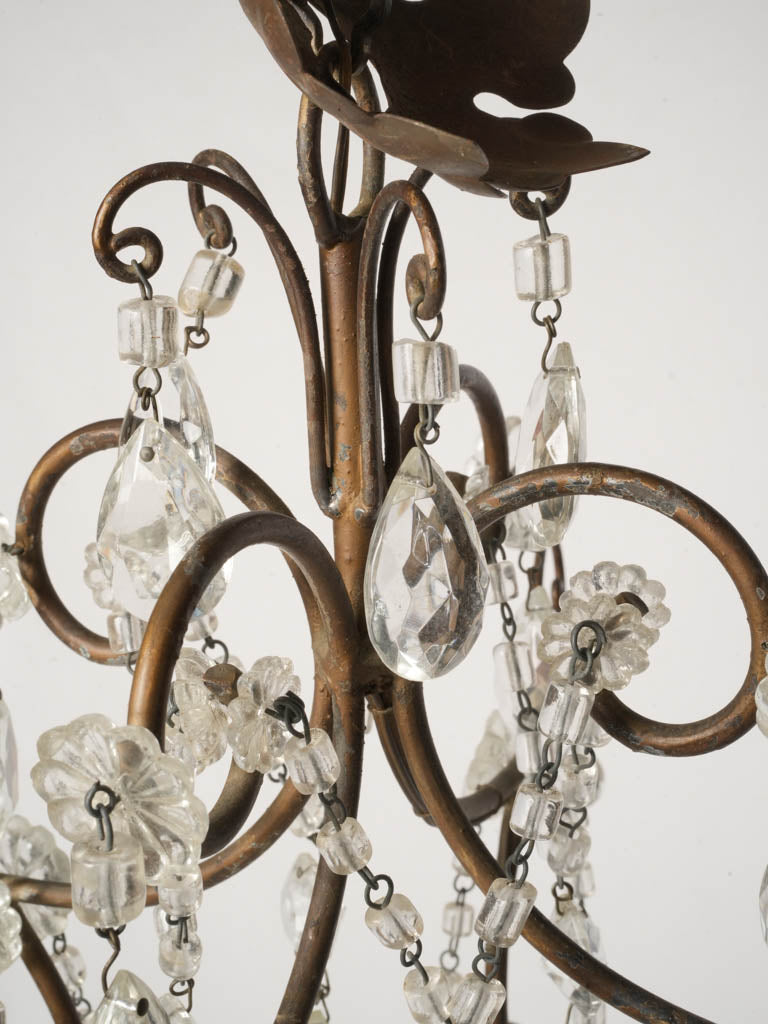 Pair of Handsome Small Mid-Century Italian Cage Chandeliers - 31½"