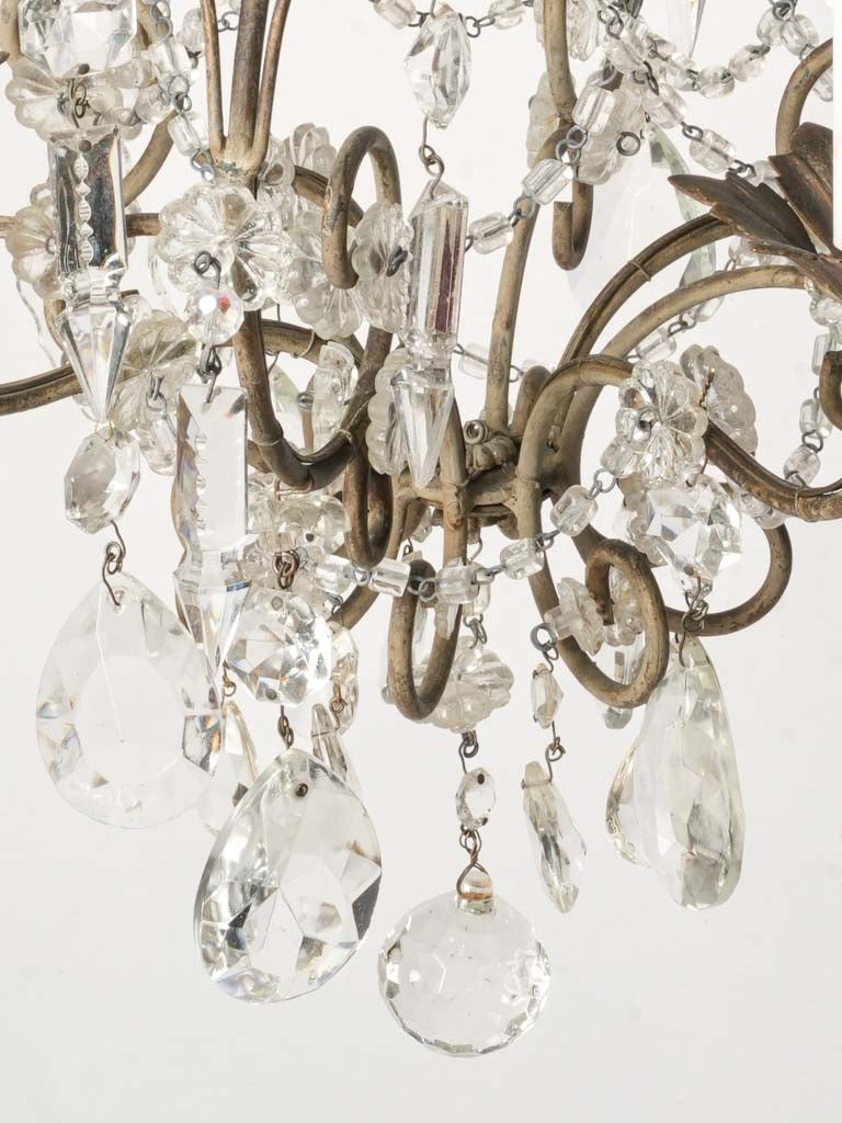 Pair of Handsome Small Mid-Century Italian Cage Chandeliers - 31½"