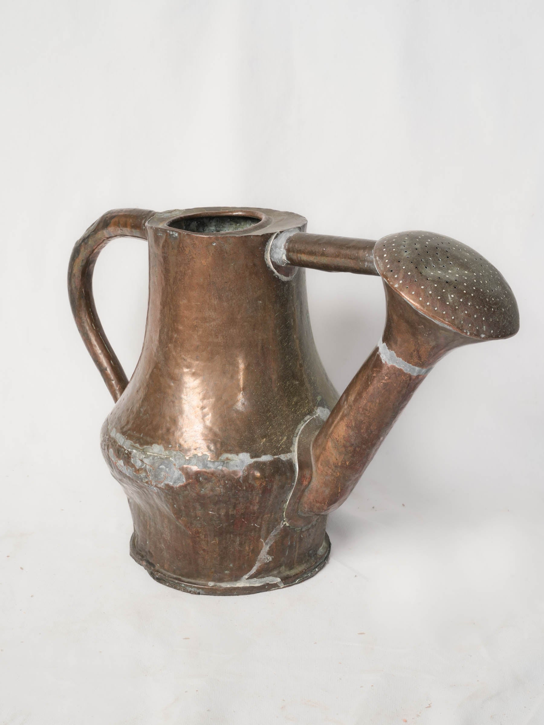 Hand-soldered vintage copper can