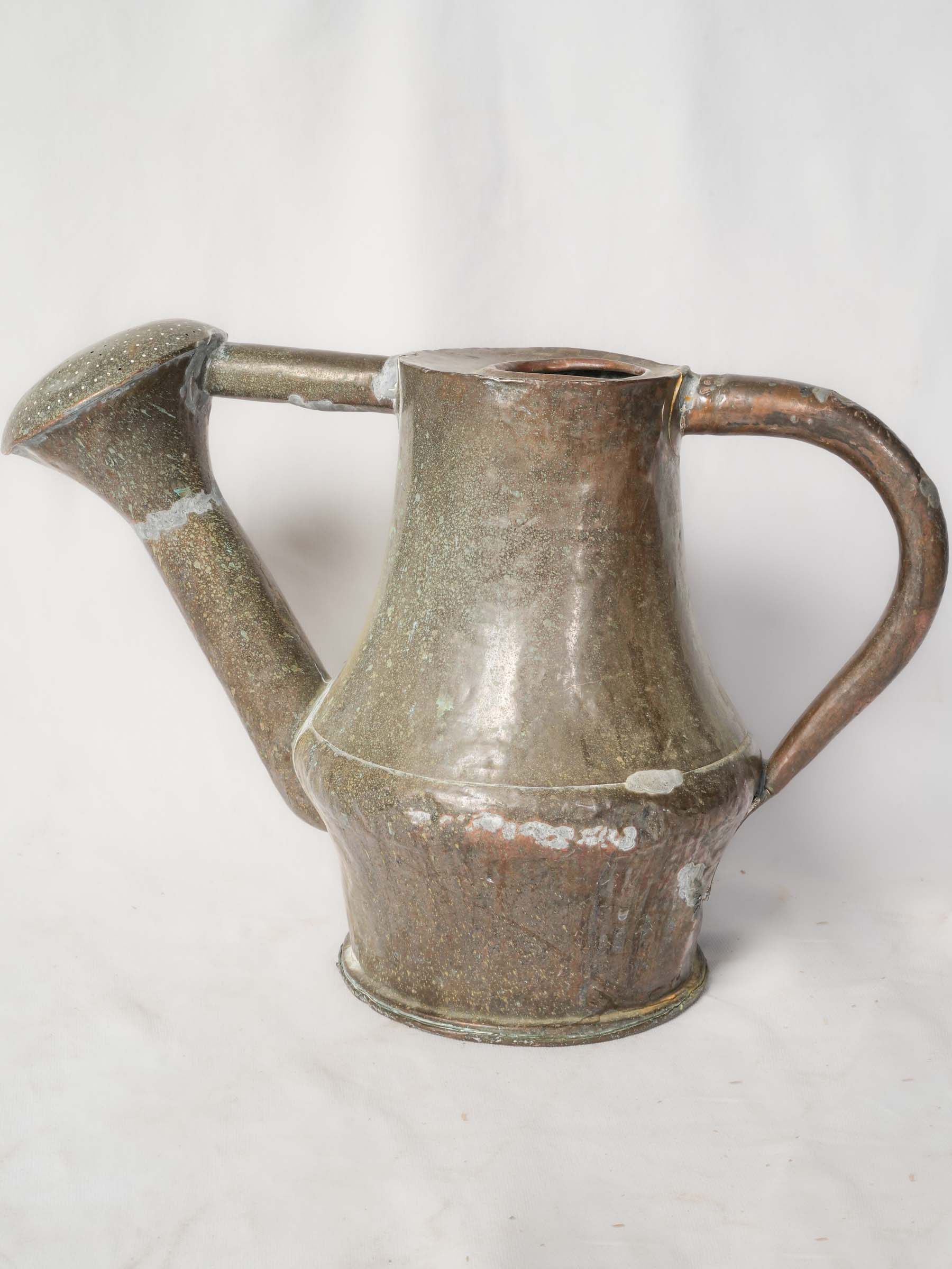 Oxidized patina garden accessory
