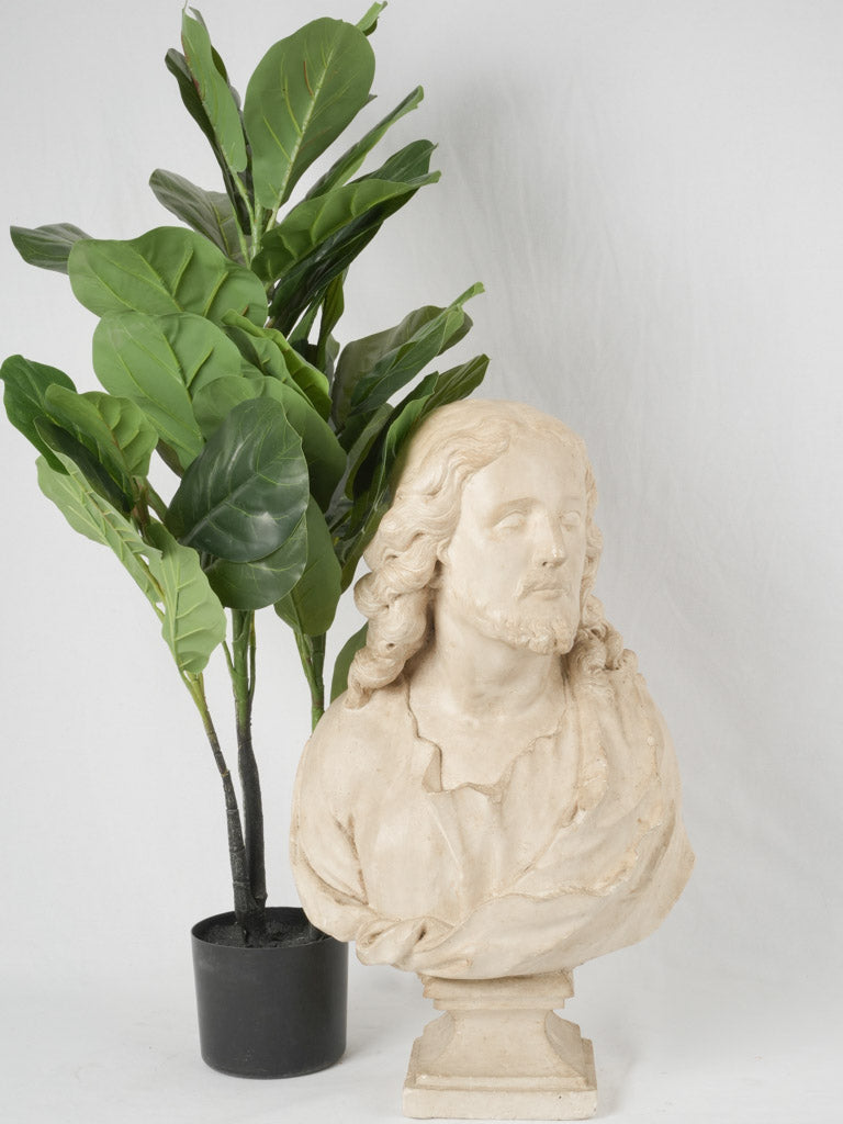 Aged, Finely Crafted Christ Bust