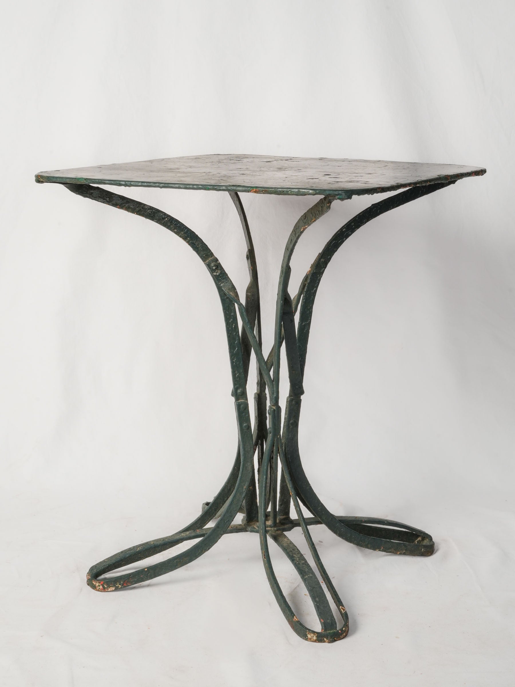 Decorative vintage iron bistro table