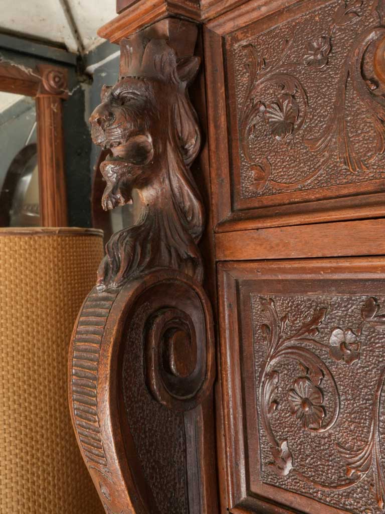 Striking Late 19th Century Italian Carved Sorting Cabinet - 82¾"