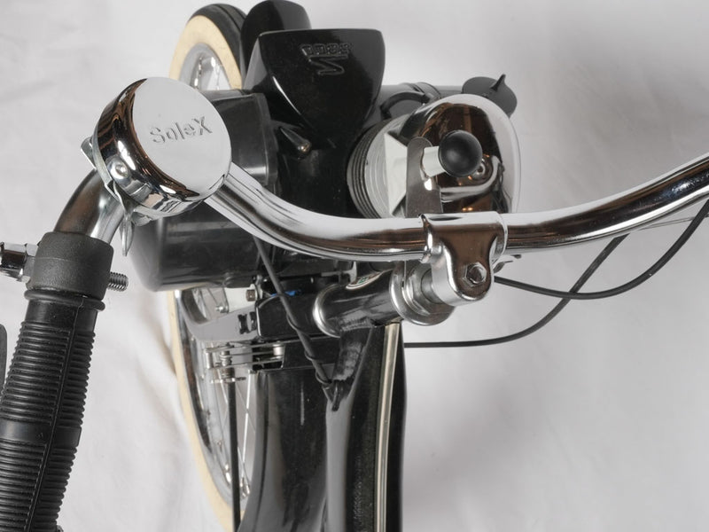 Fashionable 1966 black French motorbike