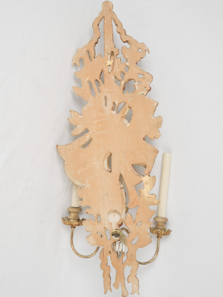 Exquisite gilded entry hall sconce