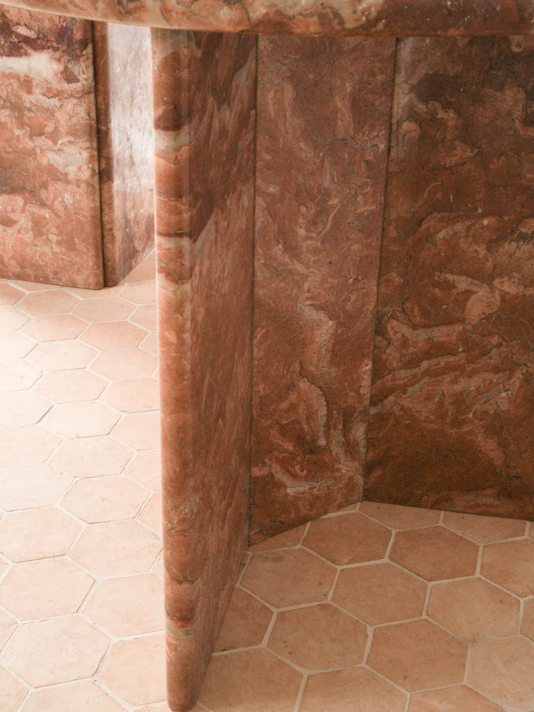 Modernist Italian marble table  