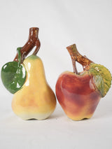 Rustic apple-shaped earthenware Calvados bottle