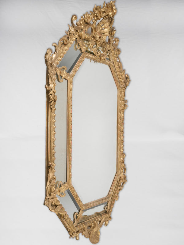 Ornate Giltwood French Parclose Mirror