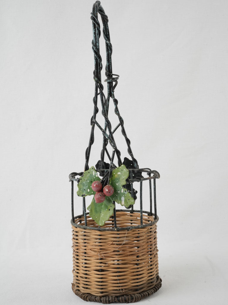 Timeless French wire bottle carrier