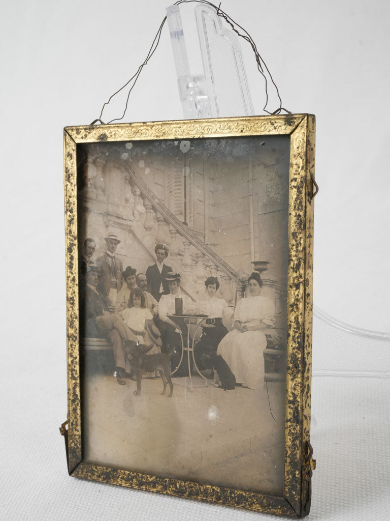 Antique French daguerreotype family portrait