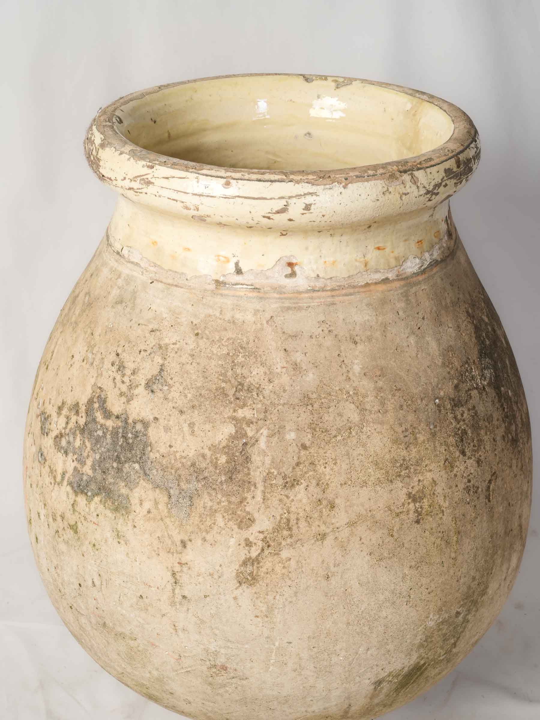Timeworn mossy patina Biot vessel  