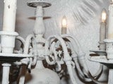 Timeless powder-white Dutch chandelier