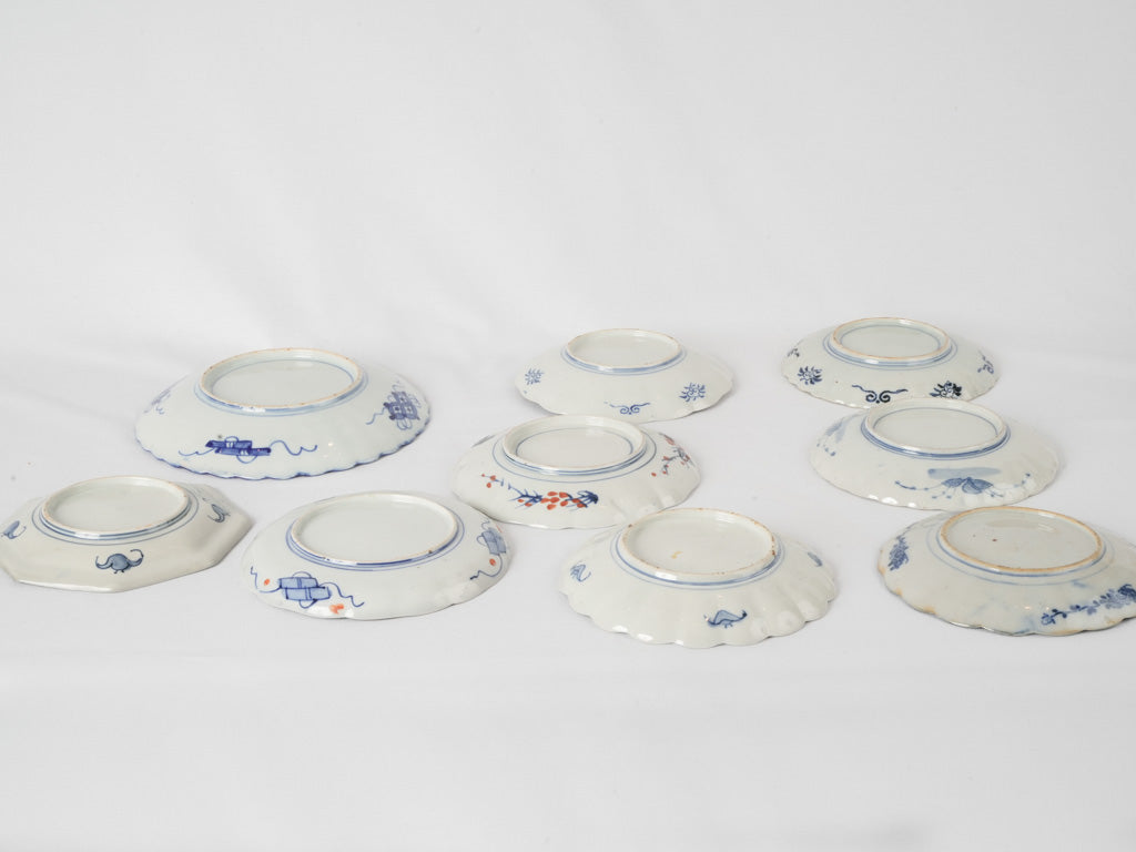 Timeless blue-orange antique Imari plate