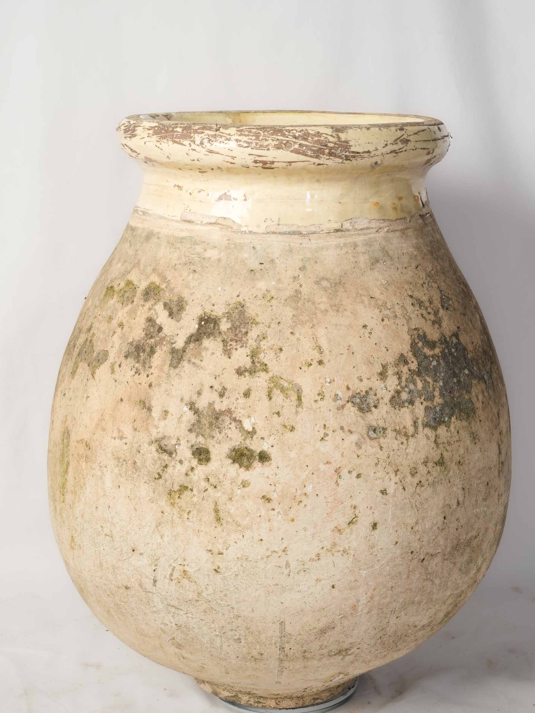 Antique French bulbous Biot pottery  