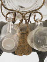 Historical brass-mounted pack mule barware