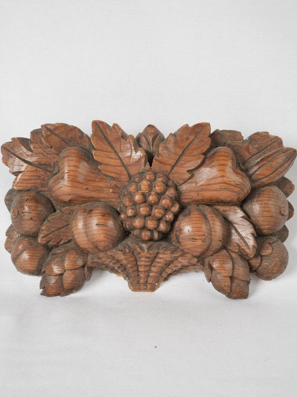 Vintage pine basket sculpture