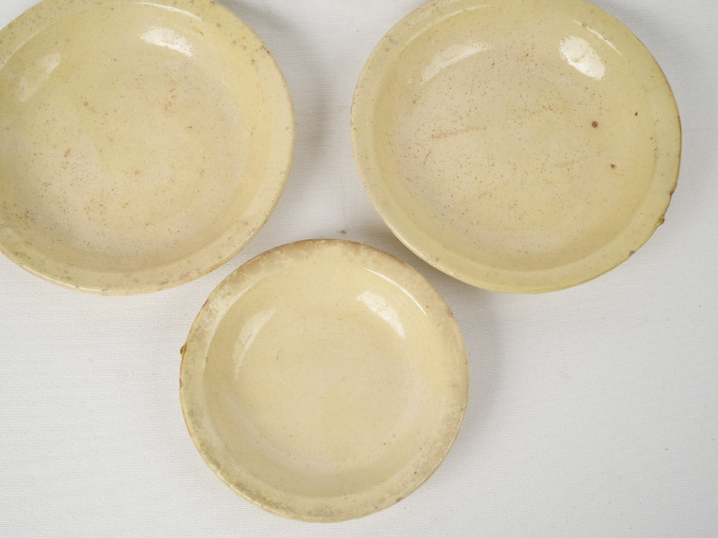 Utilitarian, handmade French rice bowls