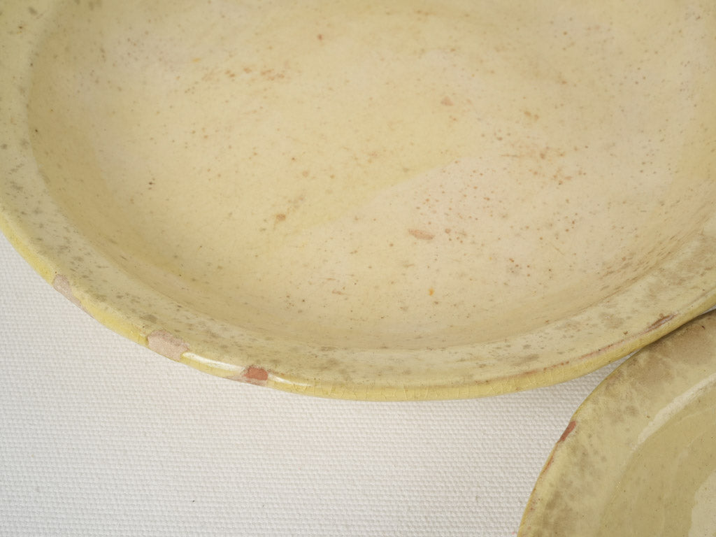 Durable, Mediterranean pottery salad bowls