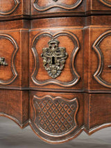 Regal lion-themed bronze hardware dresser