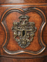 Carved paneled French escargot footed chest