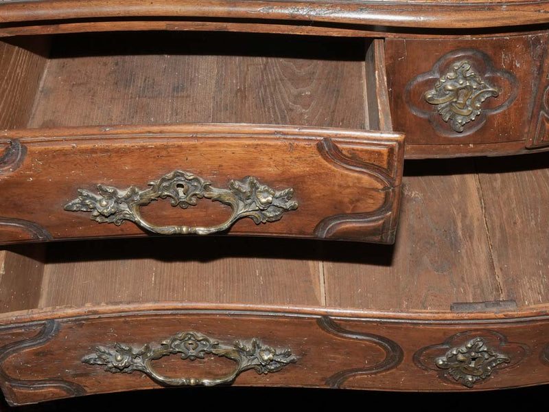Ornate antique walnut chest from France