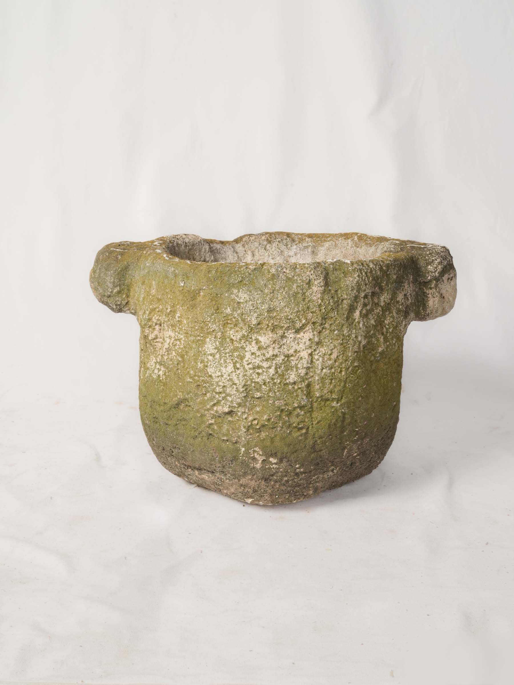 Rustic antique stone planter  