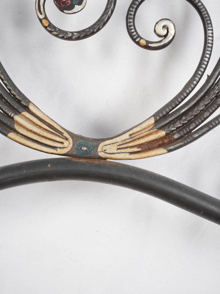 Hand-Forged Mid-20th Century Italian Wrought Iron Headboard for Double Bed By Rino Baglini - 72¾" x 63"