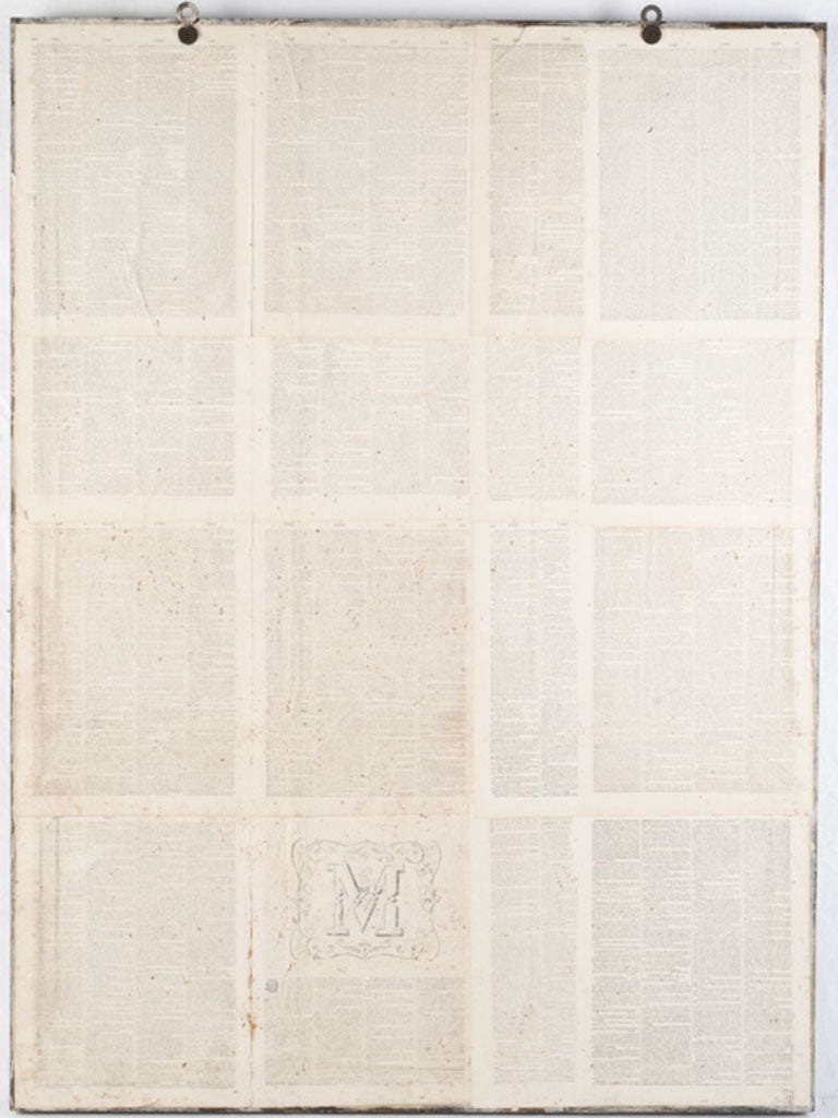 Elegant handcrafted herbarium panel