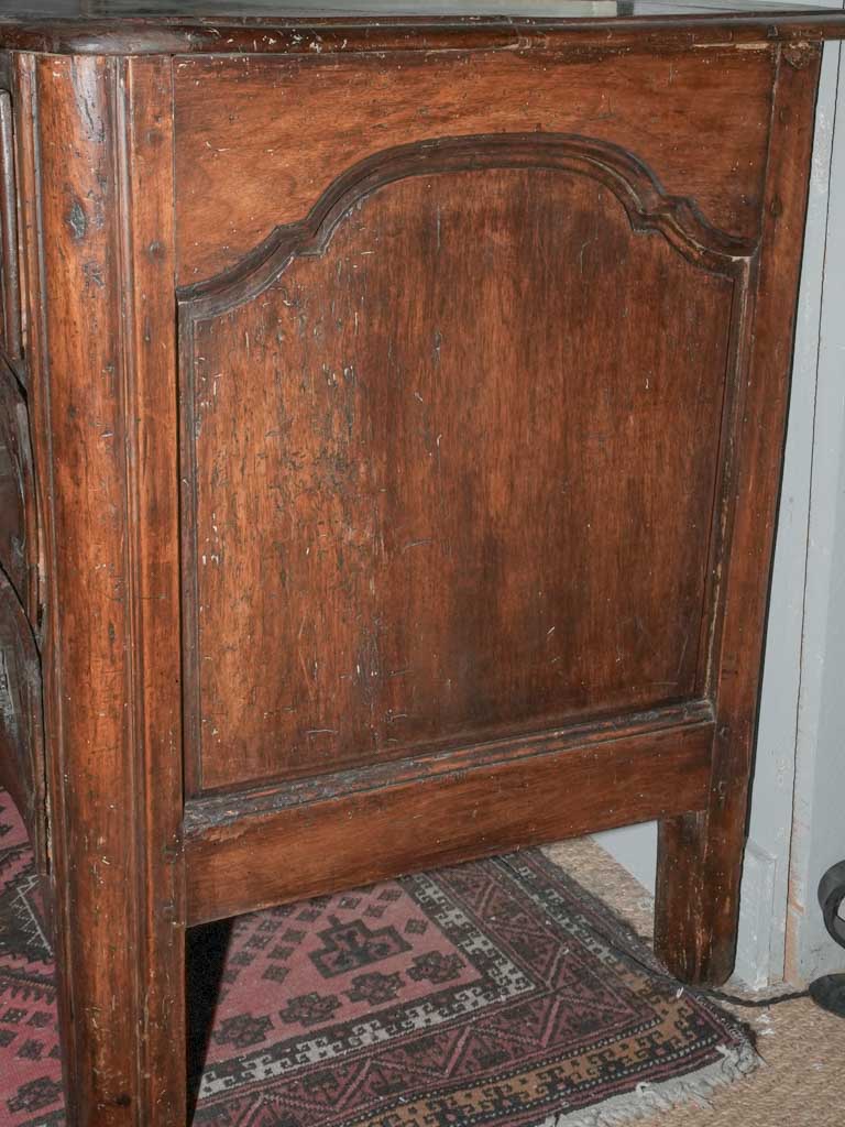 Unique hand-carved French walnut chest