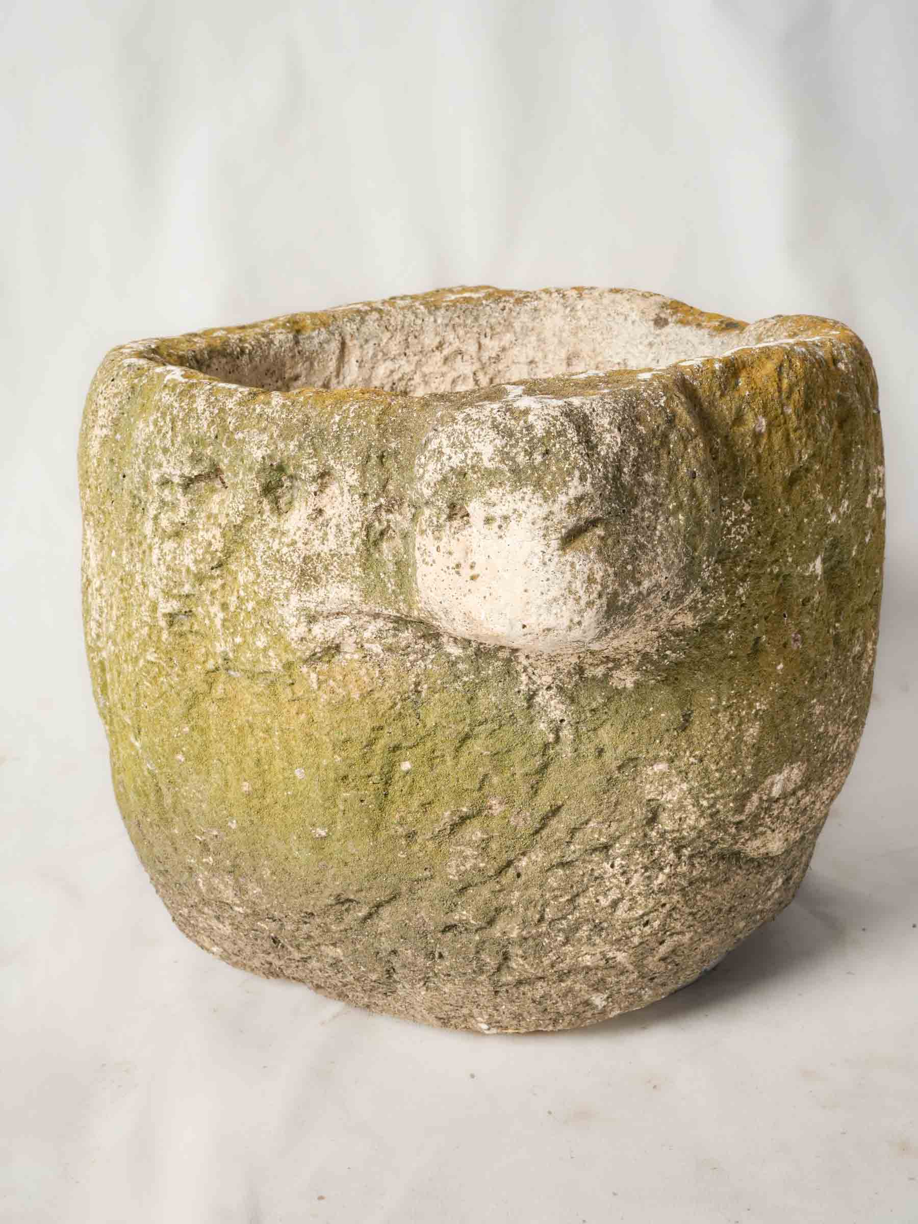Irregular vintage stone planter  