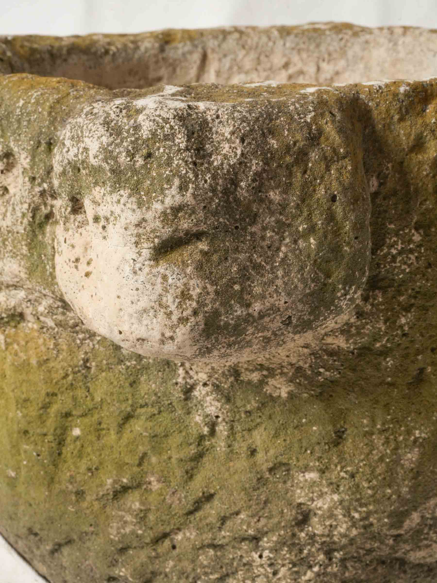 Sculptural stone garden piece  
