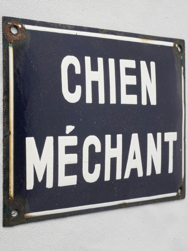 Vintage French enamel sign