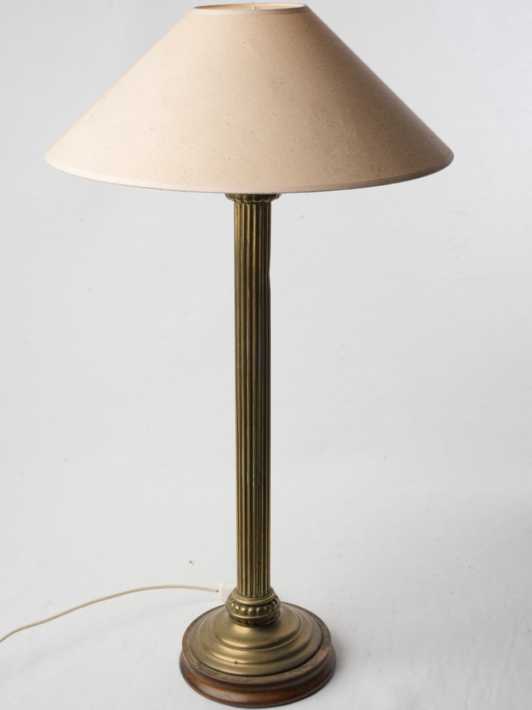 Oxidized patina brass lighting fixture  