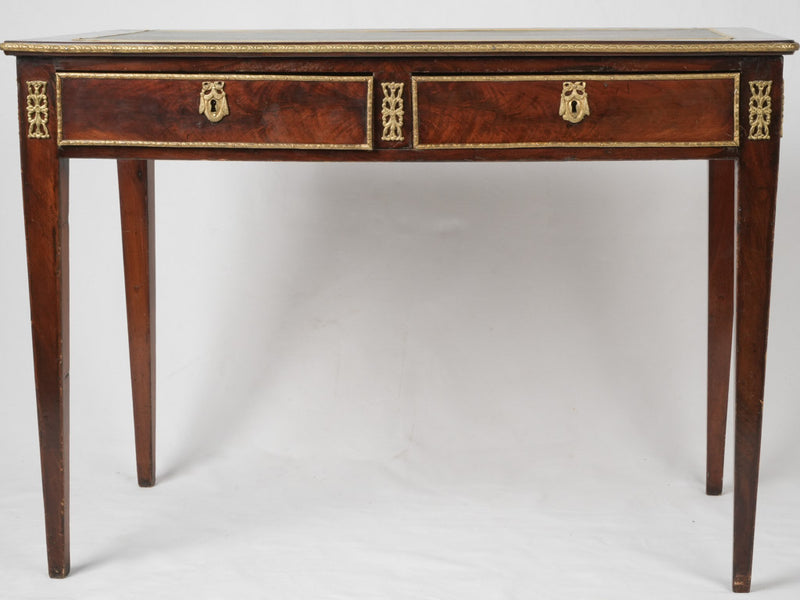 Sophisticated, 19th-century, neoclassical, Empire mahogany desk
