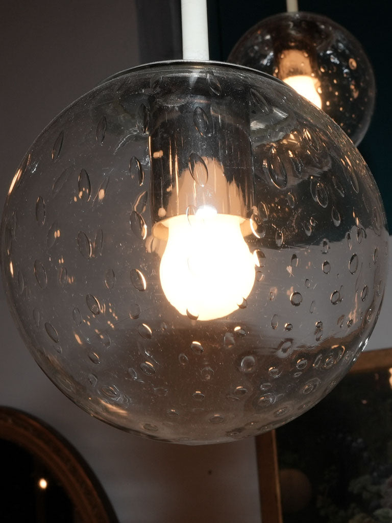 Magnificent collection of 14 Dutch blown-glass pendant lights – Chez Pluie