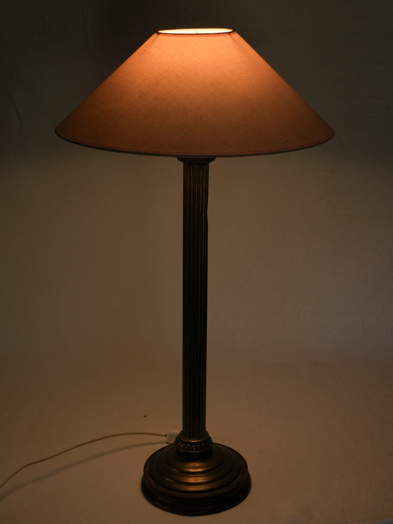 Mid-century neoclassical column lamp  
